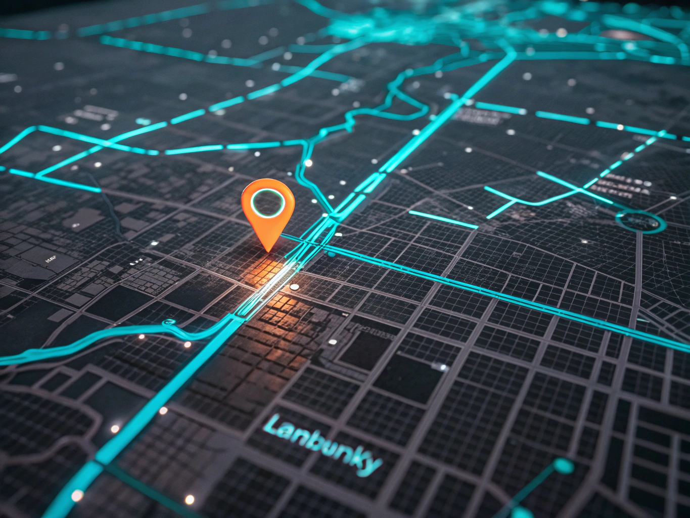 Map showing PulseWave Studios location in the creative district